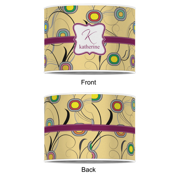 Ovals & Swirls 8" Drum Lampshade - APPROVAL (Poly Film)