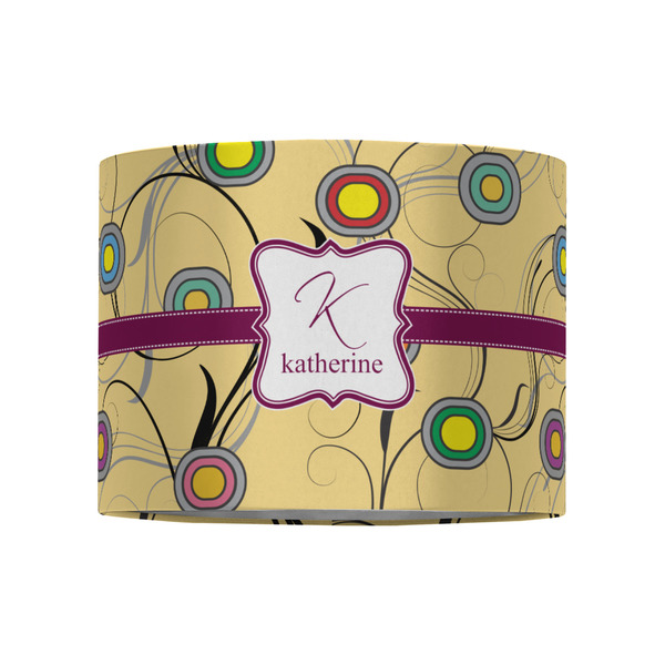 Ovals & Swirls 8" Drum Lampshade - FRONT (Fabric)