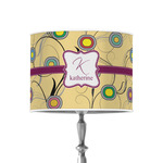 Ovals & Swirls 8" Drum Lamp Shade - Poly-film (Personalized)