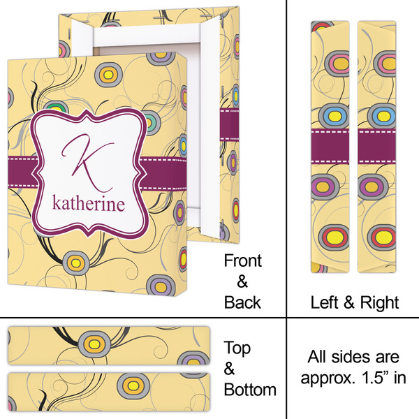 Ovals & Swirls 8x10 - Canvas Print - Approval