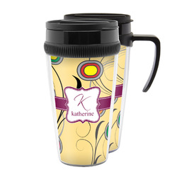Ovals & Swirls Acrylic Travel Mug (Personalized)