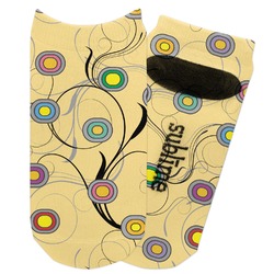 Ovals & Swirls Adult Ankle Socks (Personalized)
