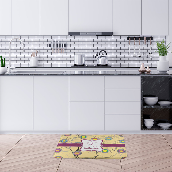 Ovals & Swirls Anti-Fatigue Kitchen Mats - LIFESTYLE