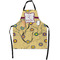 Ovals & Swirls Apron With Pockets w/ Name and Initial