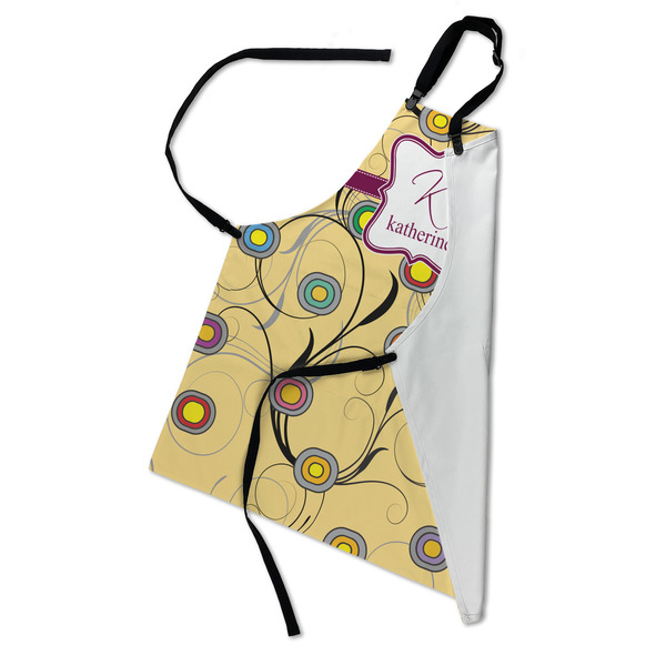 Ovals & Swirls Apron - Folded
