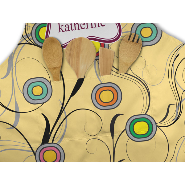 Ovals & Swirls Apron - Pocket Detail with Props
