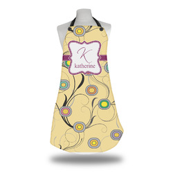 Ovals & Swirls Apron w/ Name and Initial