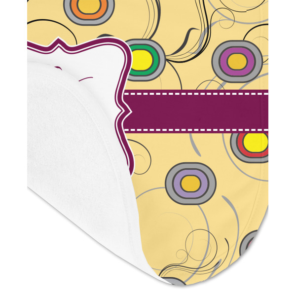 Ovals & Swirls Baby Bib - AFT detail