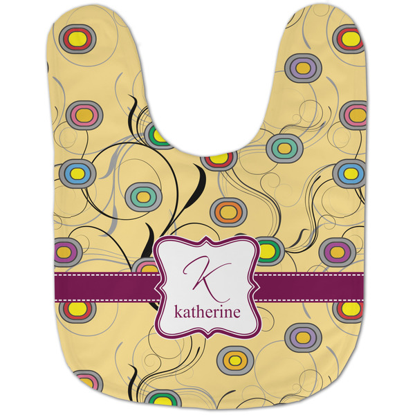 Ovals & Swirls Baby Bib - AFT flat