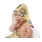 Ovals & Swirls Baby Hooded Towel on Child