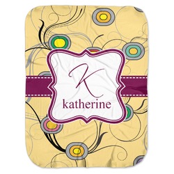 Ovals & Swirls Baby Swaddling Blanket (Personalized)