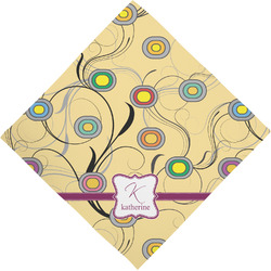 Ovals & Swirls Dog Bandana Scarf w/ Name and Initial