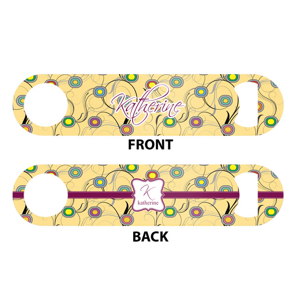 Ovals & Swirls Bar Bottle Opener - White - Approval