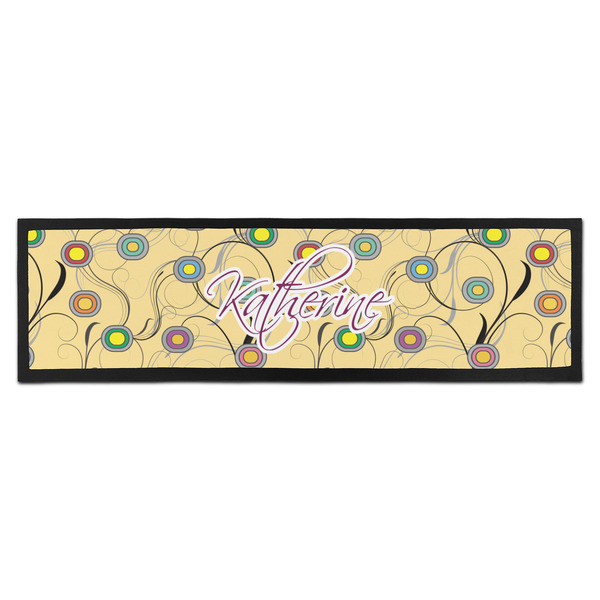Custom Ovals & Swirls Bar Mat (Personalized)