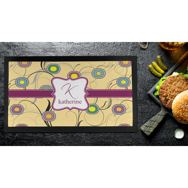 Ovals & Swirls Bar Mat - Small - LIFESTYLE
