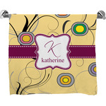 Ovals & Swirls Bath Towel (Personalized)