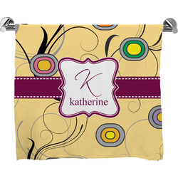 Ovals & Swirls Bath Towel (Personalized)