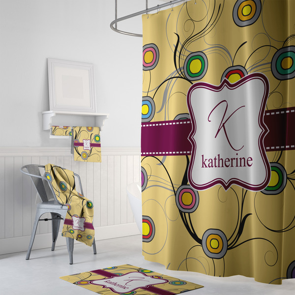 Ovals & Swirls Bath Towel Sets - 3-piece - In Context