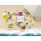 Ovals & Swirls Beach Towel Lifestyle