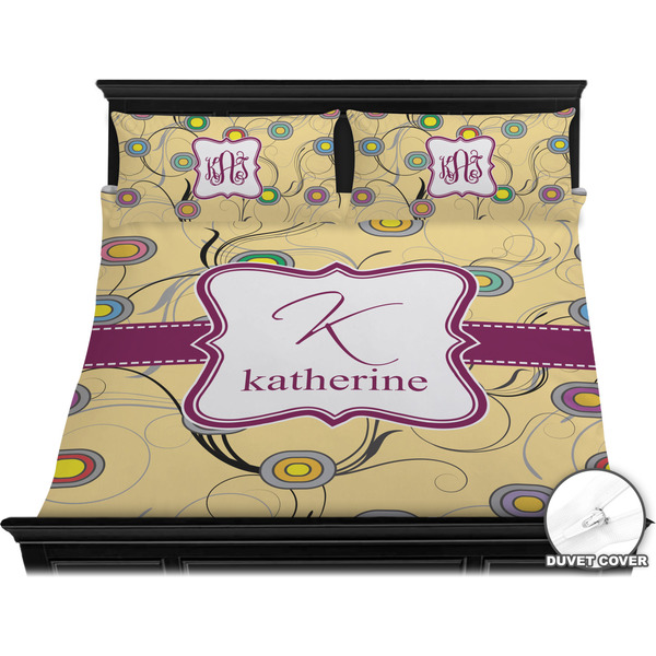 Ovals & Swirls Bedding Set (King) - Duvet