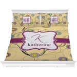 Ovals & Swirls Comforter Set - King (Personalized)