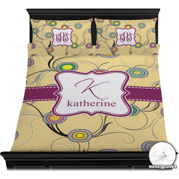 Ovals & Swirls Bedding Set (Queen) - Duvet