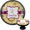 Ovals & Swirls Cabinet Knob (Black) (Personalized)