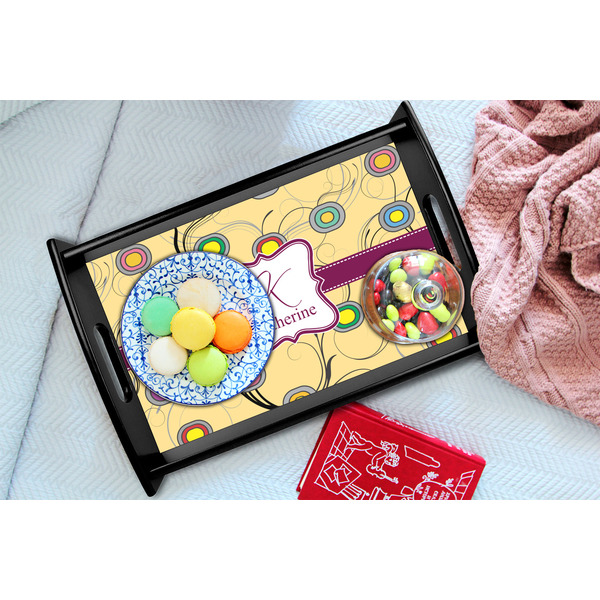 Ovals & Swirls Black Tray - Lifestyle (UPDATED)