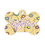 Ovals & Swirls Bone Shaped Dog ID Tag - Small (Personalized)