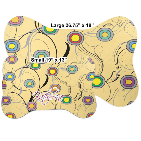Ovals & Swirls Bone Shaped Mat Comparison