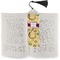 Ovals & Swirls Bookmark with tassel - In book