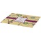 Ovals & Swirls Burlap Placemat (Angle View)