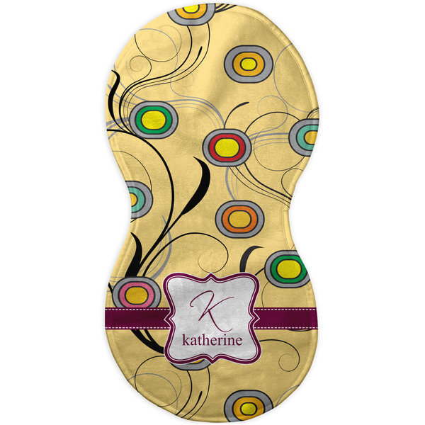 Ovals & Swirls Burp Peanut Shaped Flat