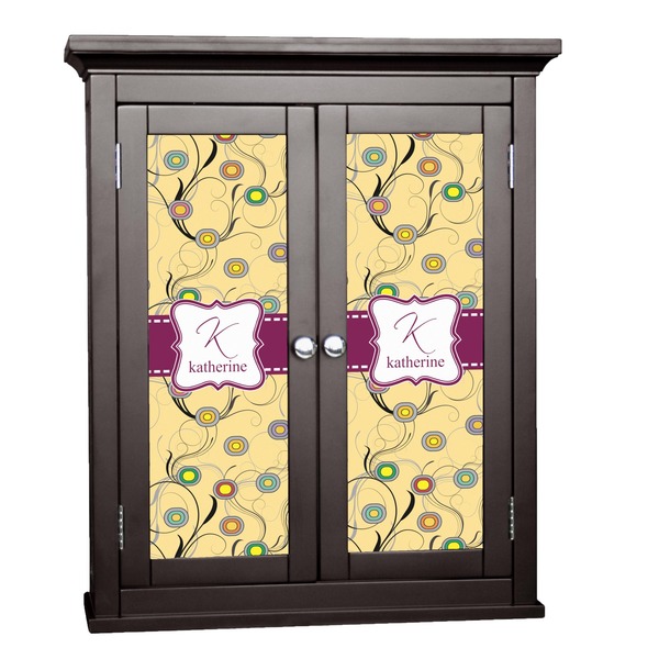 Custom Ovals & Swirls Cabinet Decal - Large (Personalized)