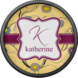 Ovals & Swirls Cabinet Knob (Black) (Personalized)