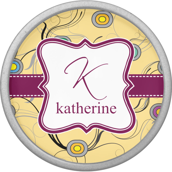 Ovals & Swirls Cabinet Knob - Nickel - Front