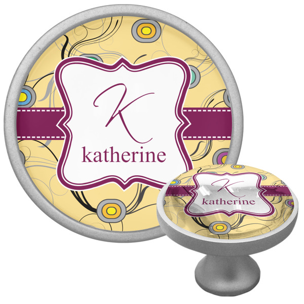 Custom Ovals & Swirls Cabinet Knob (Personalized)