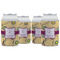 Ovals & Swirls Can Cooler (12 oz) - Set of 4 w/ Name and Initial