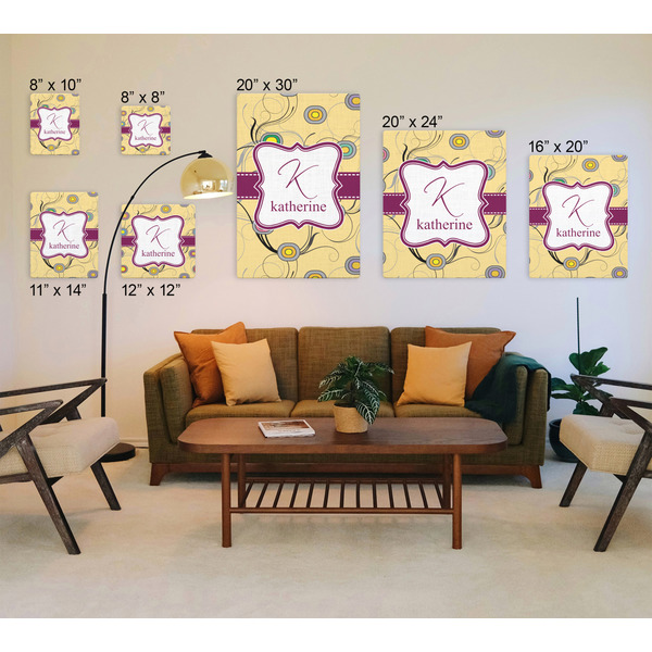 Ovals & Swirls Canvas Prints - Multiple Sizes