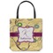 Ovals & Swirls Canvas Tote Bag - Small - 13"x13" (Personalized)