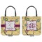 Ovals & Swirls Canvas Tote - Front and Back
