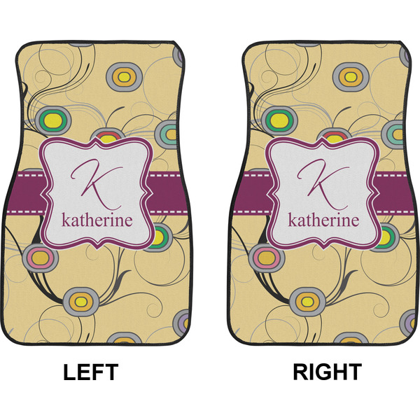 Ovals & Swirls Car Mat Front - Approval