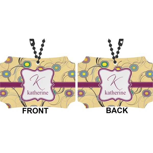 Ovals & Swirls Car Ornament - Berlin (Approval)