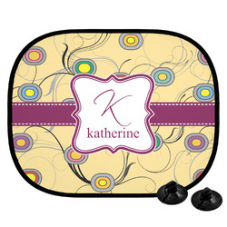 Ovals & Swirls Car Side Window Sun Shade (Personalized)