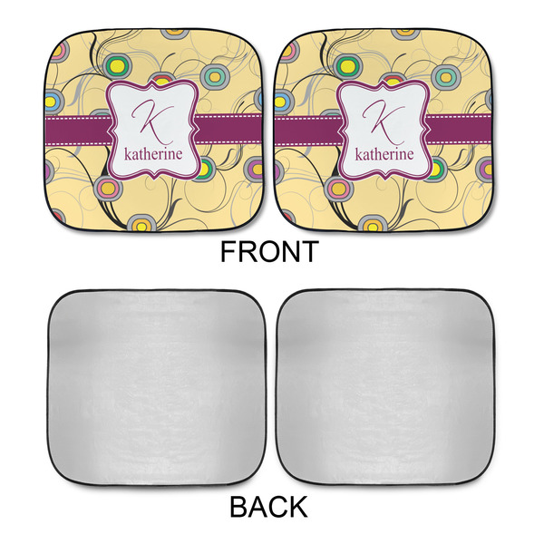 Ovals & Swirls Car Sun Shades - APPROVAL