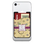 Ovals & Swirls 2-in-1 Cell Phone Credit Card Holder & Screen Cleaner (Personalized)