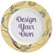 Ovals & Swirls Ceramic Dinner Plates (Set of 4) (Personalized)
