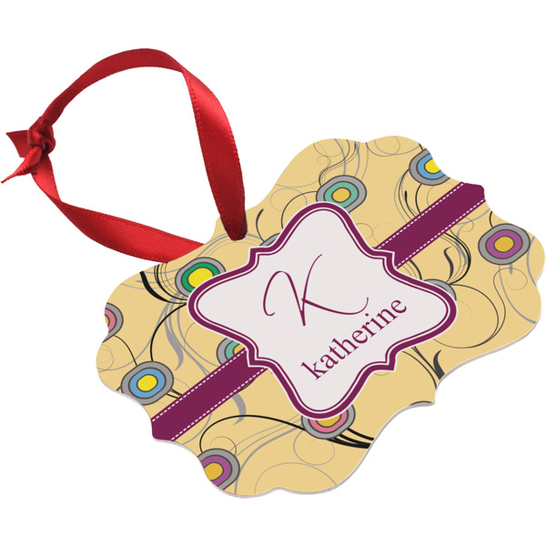 Ovals & Swirls Christmas Ornament