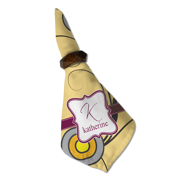 Ovals & Swirls Cloth Napkins - Personalized Dinner (Folded in Ring) (MAIN)