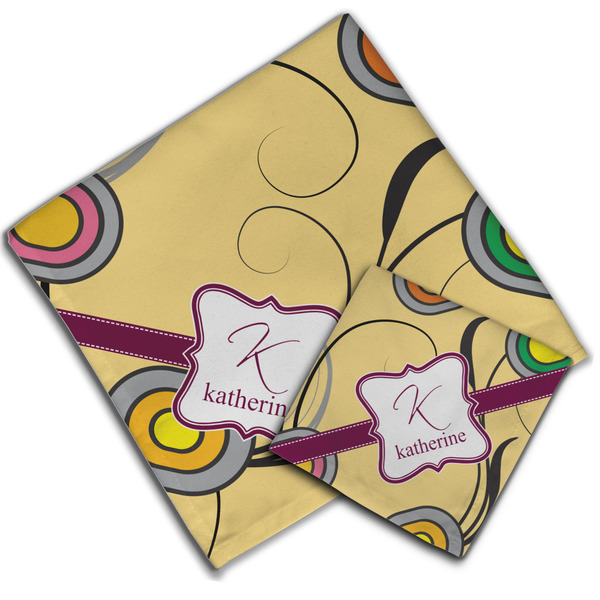 Ovals & Swirls Cloth Napkins - Personalized Lunch & Dinner (PARENT MAIN)